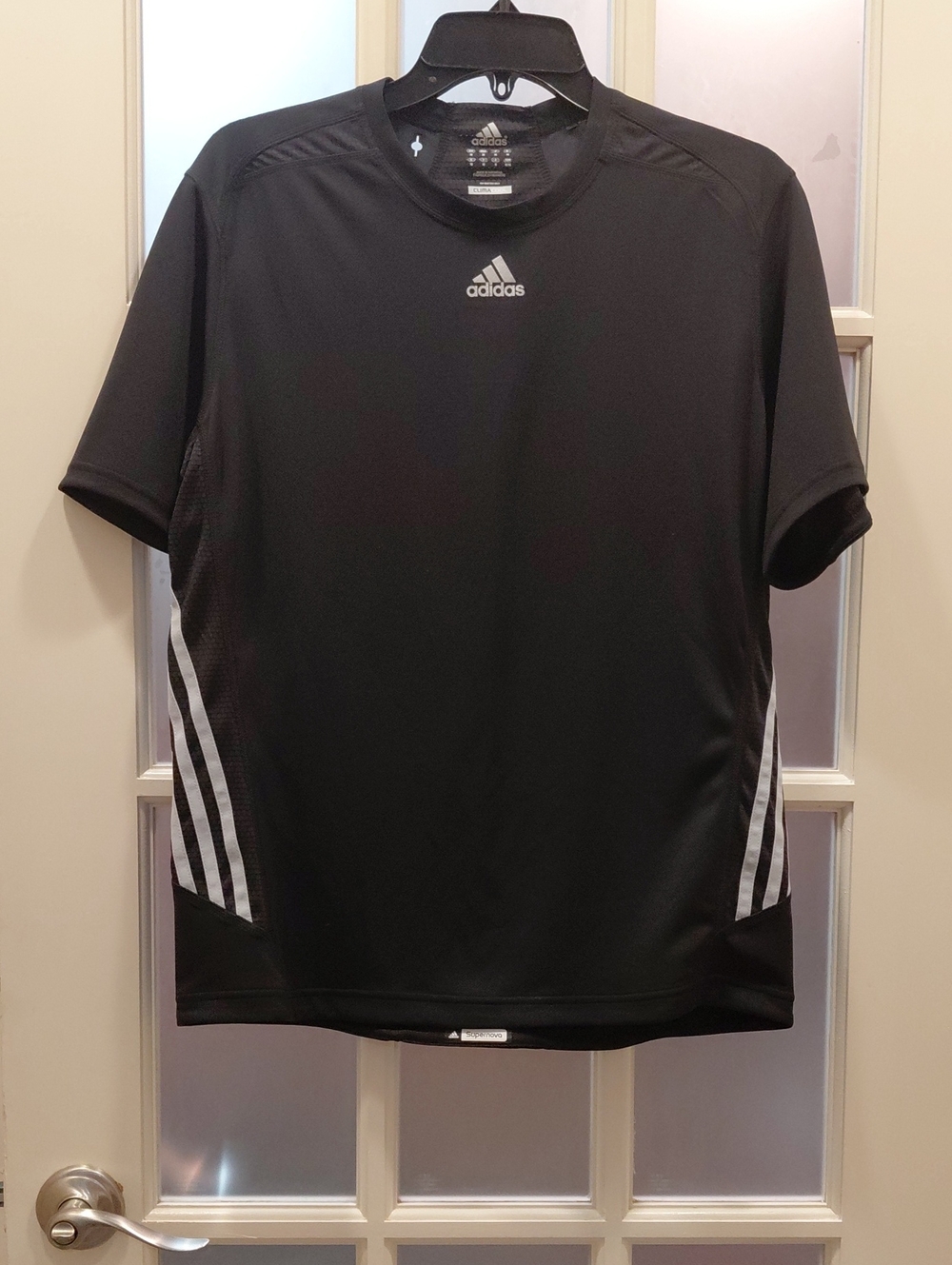 "adidas" Unisex, Sz. M,Supernova, Climacool, Black Short Sleeve Athletic Tee....